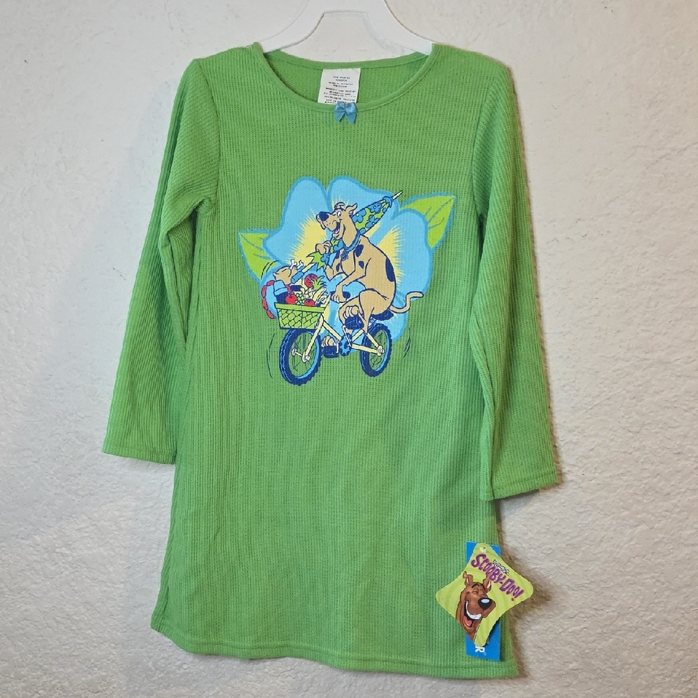 Scooby-Doo Green Long Sleeve Girl's Nightgown